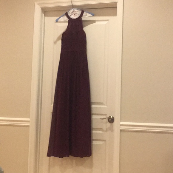 Wine Colored Bridesmaids Dress - Picture 6 of 6